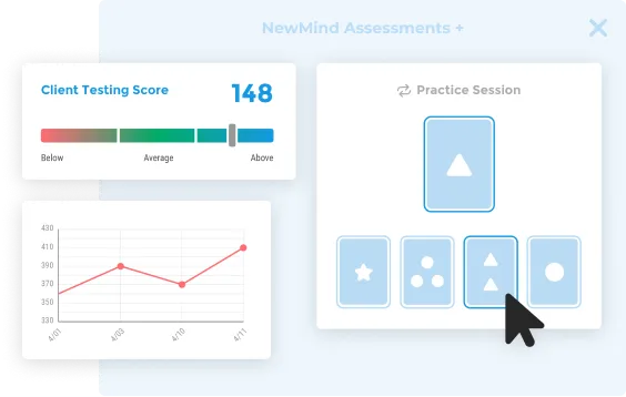 Image of a clients Neurofeedback results