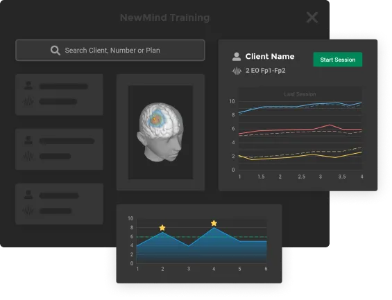 Image of a clients brain map report