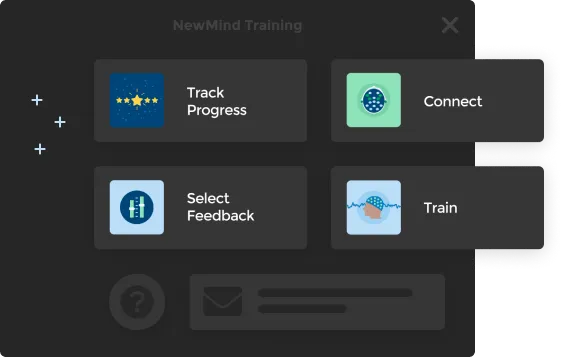 Image of screen shot of the Neurofeedback client report.